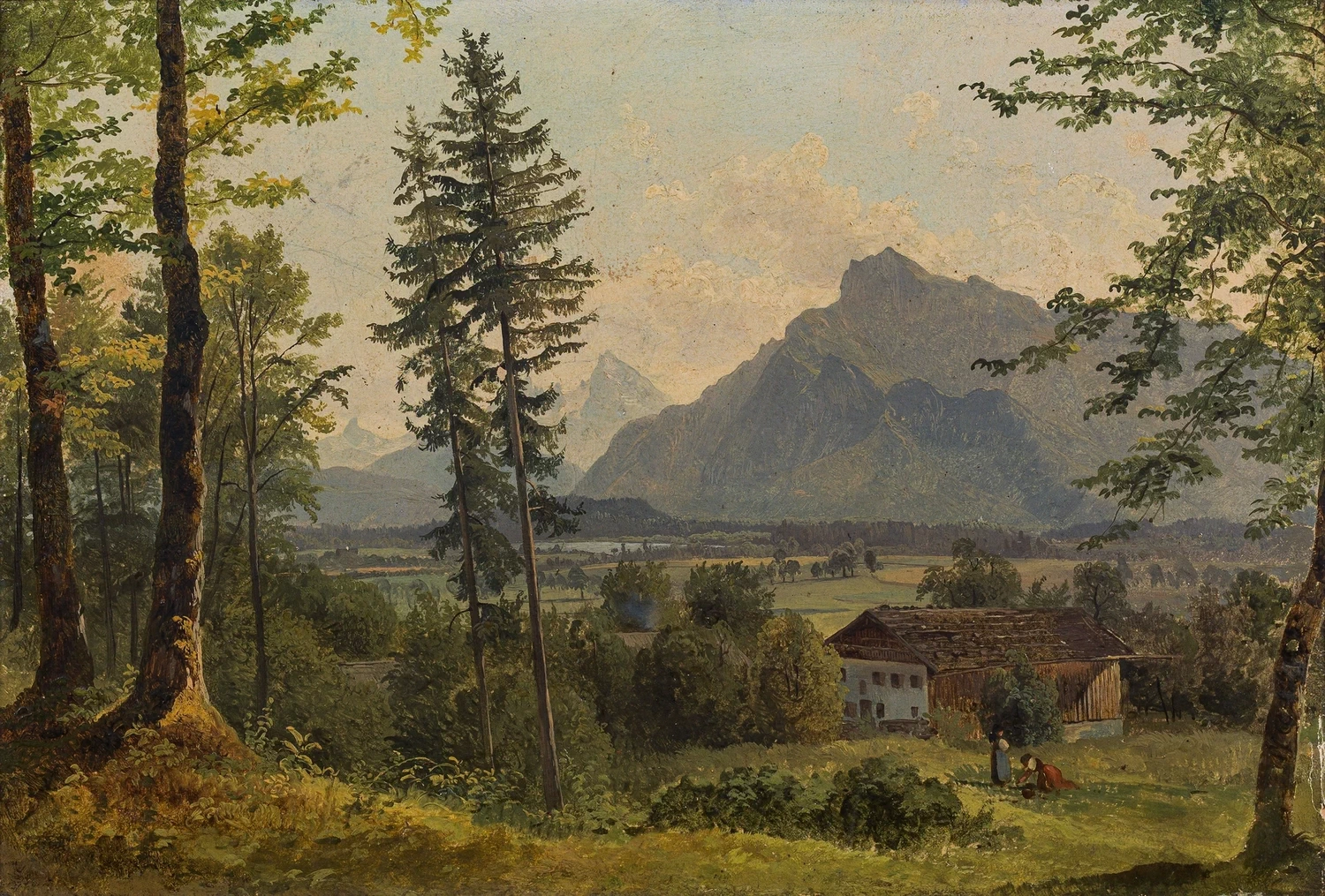 Vista verso l'Untersberg e il Watzman